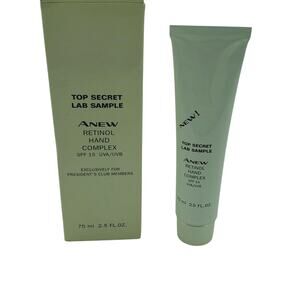 AVON ANEW RETINOL HAND COMPLEX SPF/FPS 15 UVA / UVB 2.5 FL.OZ./75 ml New